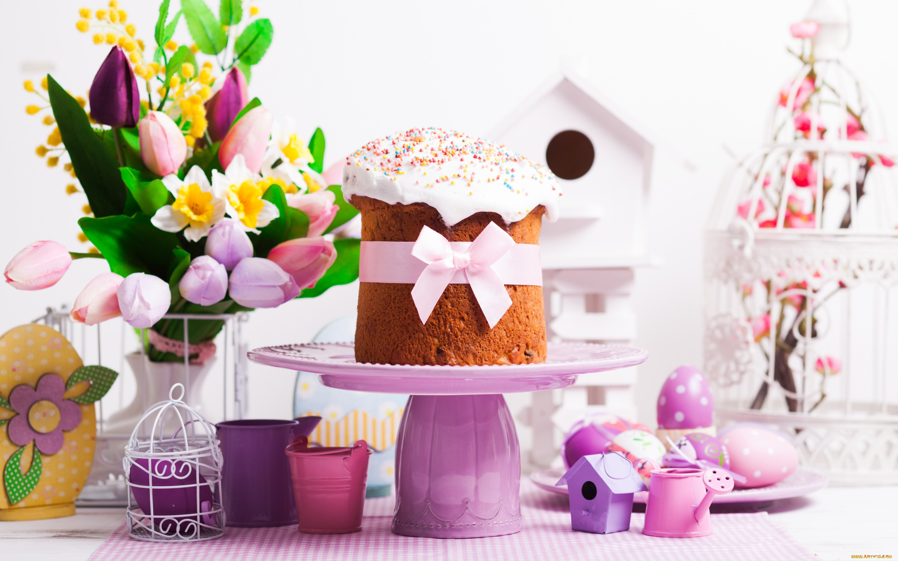 , , , , , , , blessed, holiday, decoration, spring, tulips, eggs, cake, easter